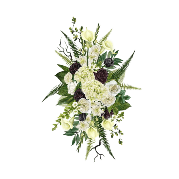 White Casket Adornment